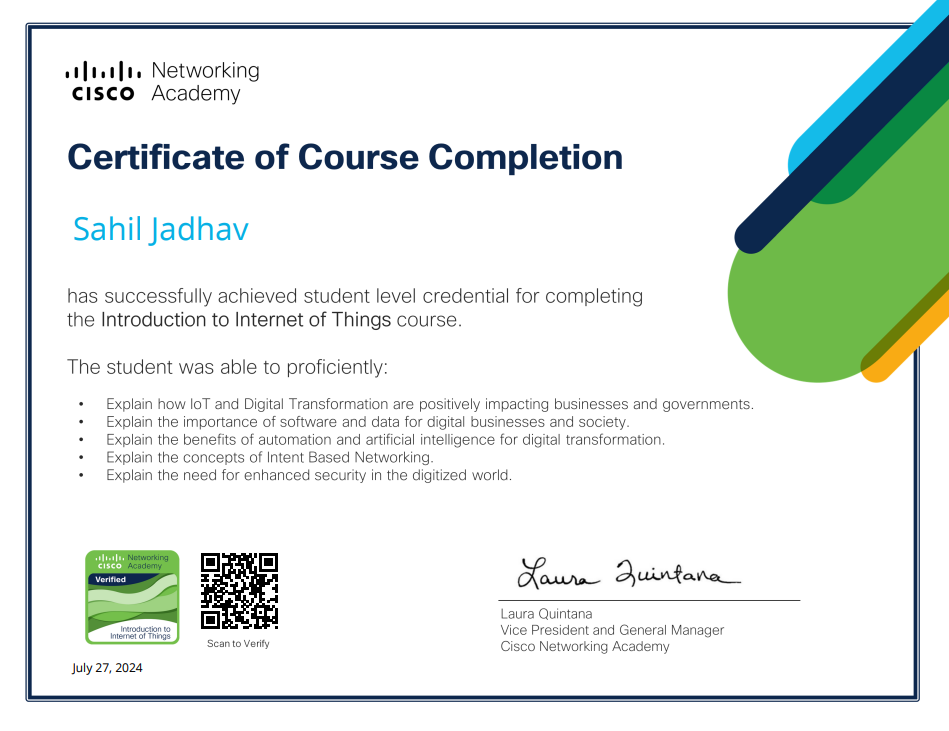 Certificate 1